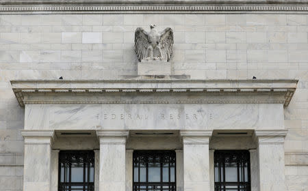 FILE PHOTO: The Federal Reserve building is pictured in Washington, DC, U.S., August 22, 2018. REUTERS/Chris Wattie/File Photo/File Photo