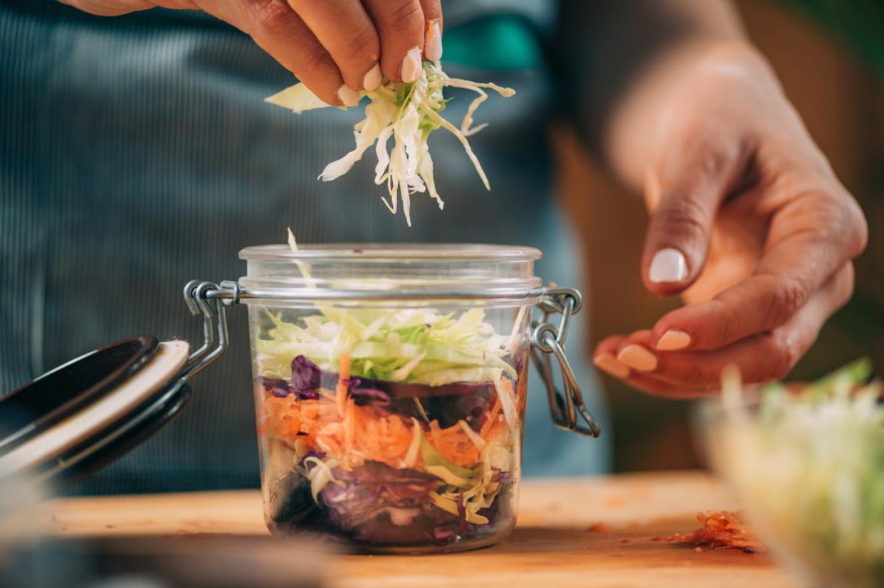 Each subtle cultural or personal twist to a fermented dish is felt by your body's microbial community. <a href="https://www.gettyimages.com/detail/photo/fermenting-vegetables-royalty-free-image/1323169320" rel="nofollow noopener" target="_blank" data-ylk="slk:microgen/iStock via Getty Images;elm:context_link;itc:0;sec:content-canvas" class="link ">microgen/iStock via Getty Images</a>