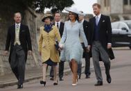 <p>Other royals, like Prince Edward (left) and Princess Anne (second to left), join in. </p>