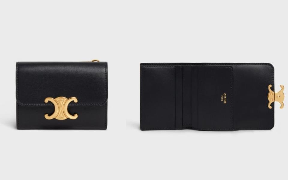 CELINE TRIOMPHE COMPACT銀包連零錢格NT$ 25,500 Photo Via:CELINE