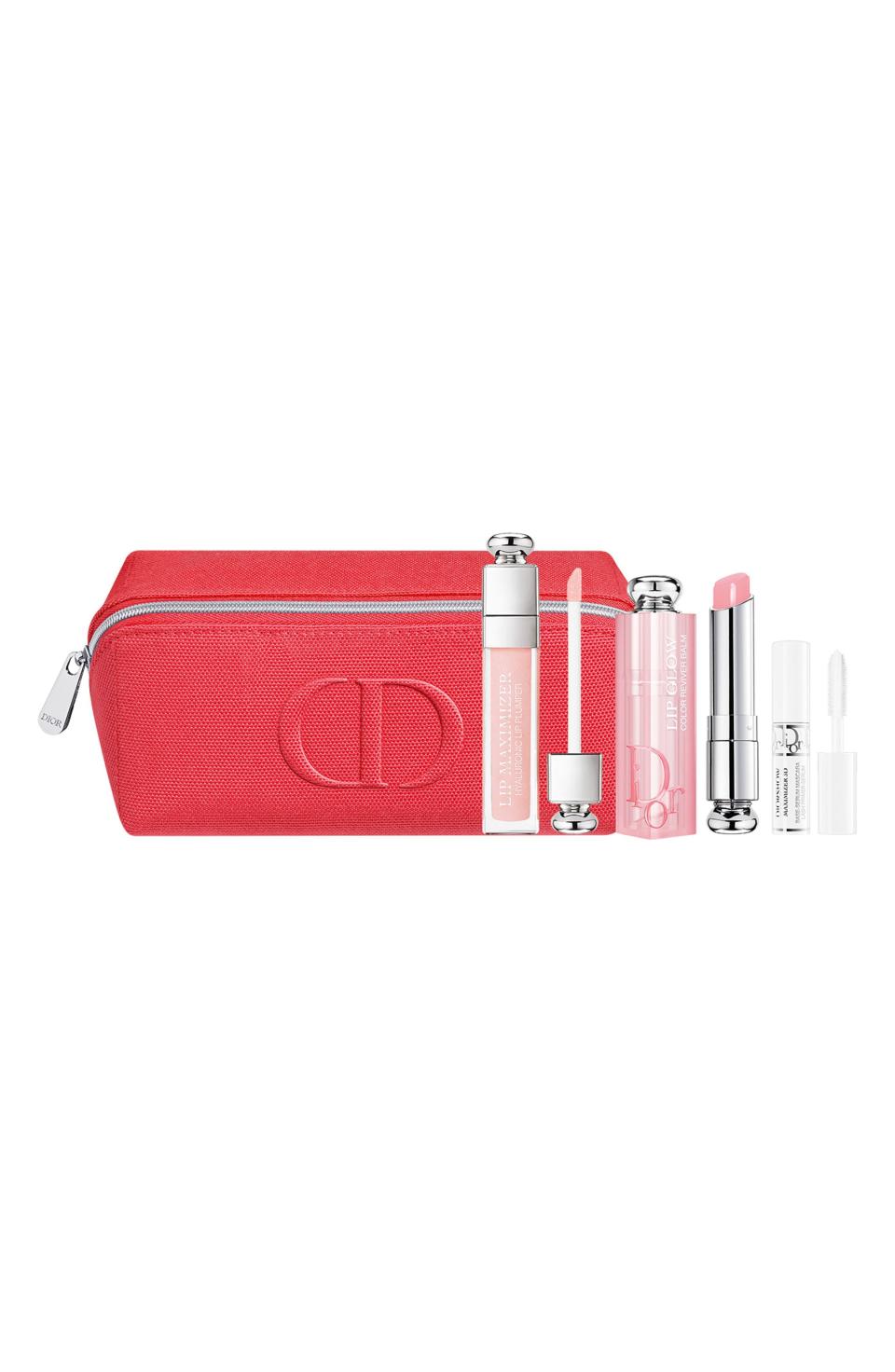 2) Dior Addict Lip Glow Lip Balm & Maximizer Plumping Lip Gloss Set