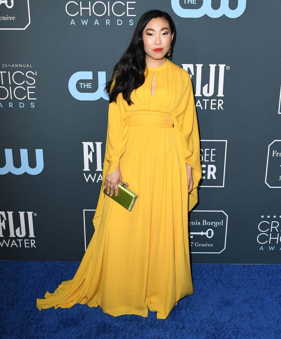 Awkwafina wore this $6 smoothing hair cream to the Critics’ Choice Awards