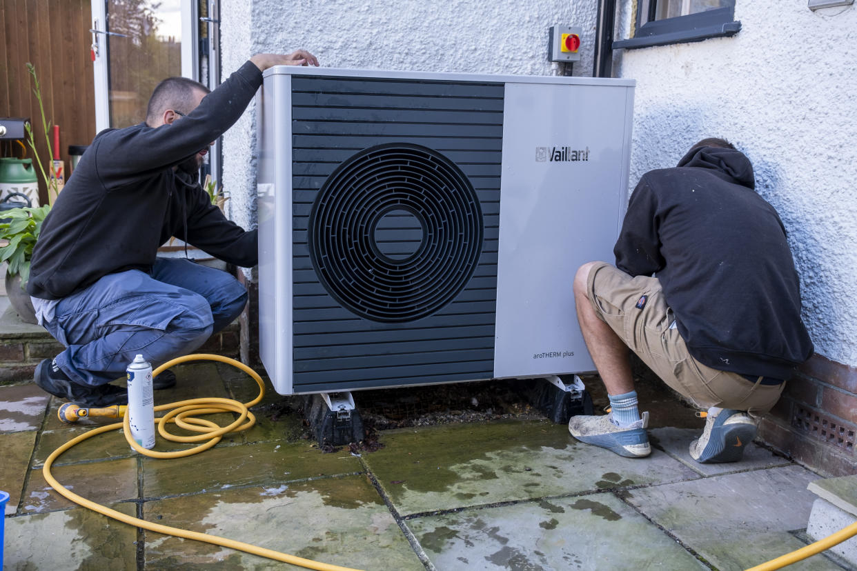 Heat pumps are more efficient than gas boilers. (PA)