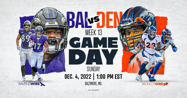 Week 13: Denver Broncos at Baltimore Ravens