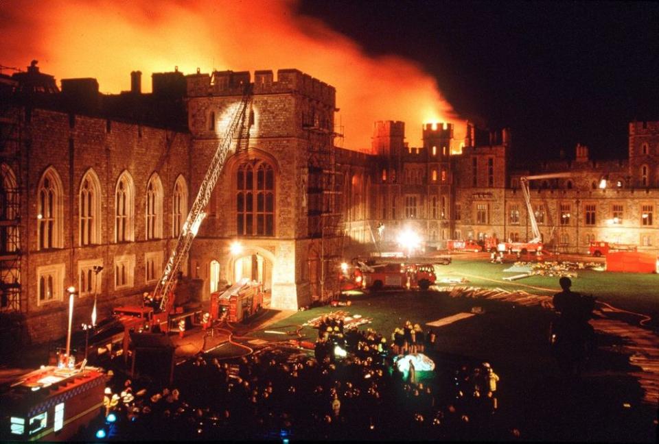 Windsor Castle fire 1992 | Tim Graham/Getty