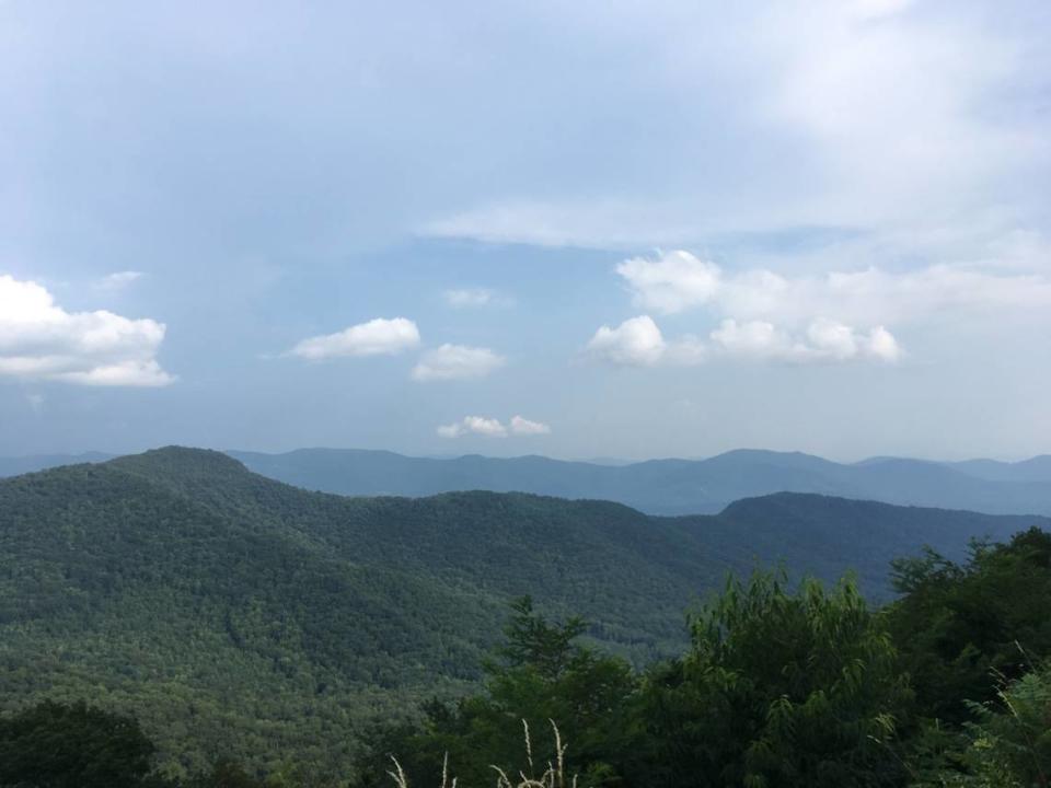 The views from the Blue Ridge Parkway outside Asheville can be spectacular.