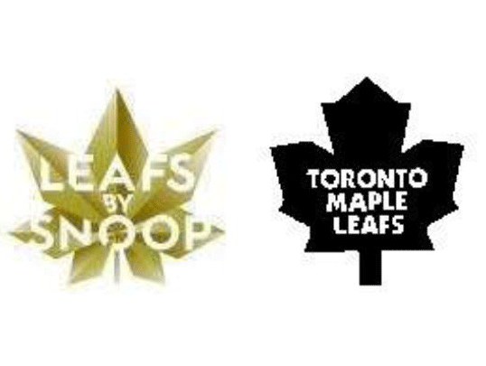 The disputed logo (left) and Toronto's long-standing logo (right) (Getty)