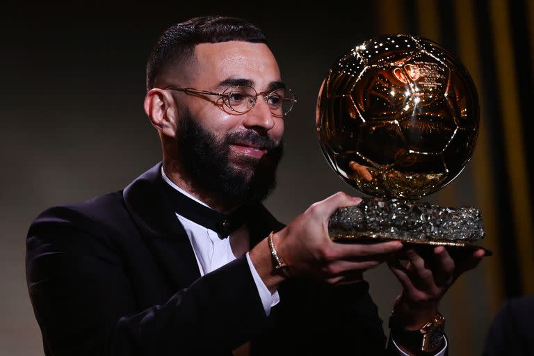 Karim Benzema ganó el Balón de Oro por primera vez en su carrera