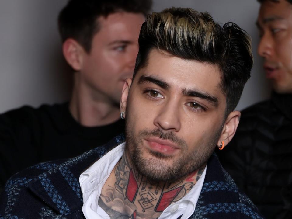 Zayn Malik attends the Kenzo Menswear Fall/Winter 2024-2025 show as part of Paris Fashion Week on 19 January 2024 in Paris, France. (Getty Images)