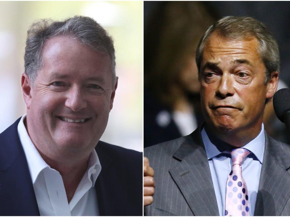 Piers Morgan and Nigel Farage