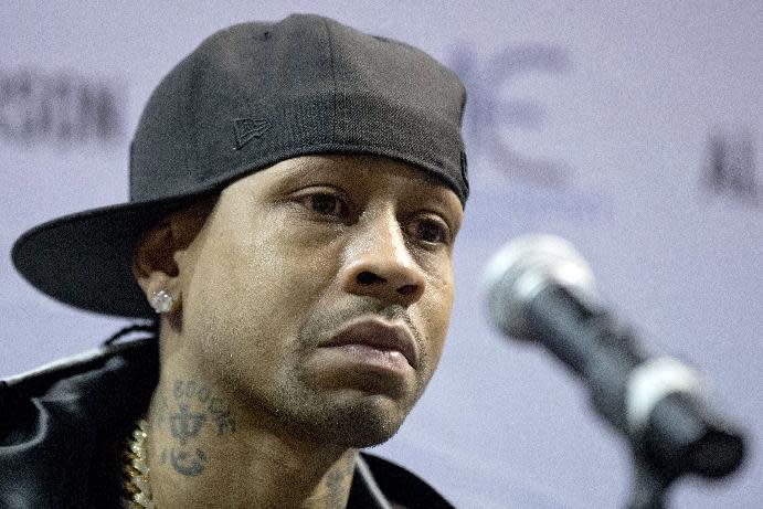 Allen Iverson gave an all-time drunk interview at last night's 76ers game, This is the Loop