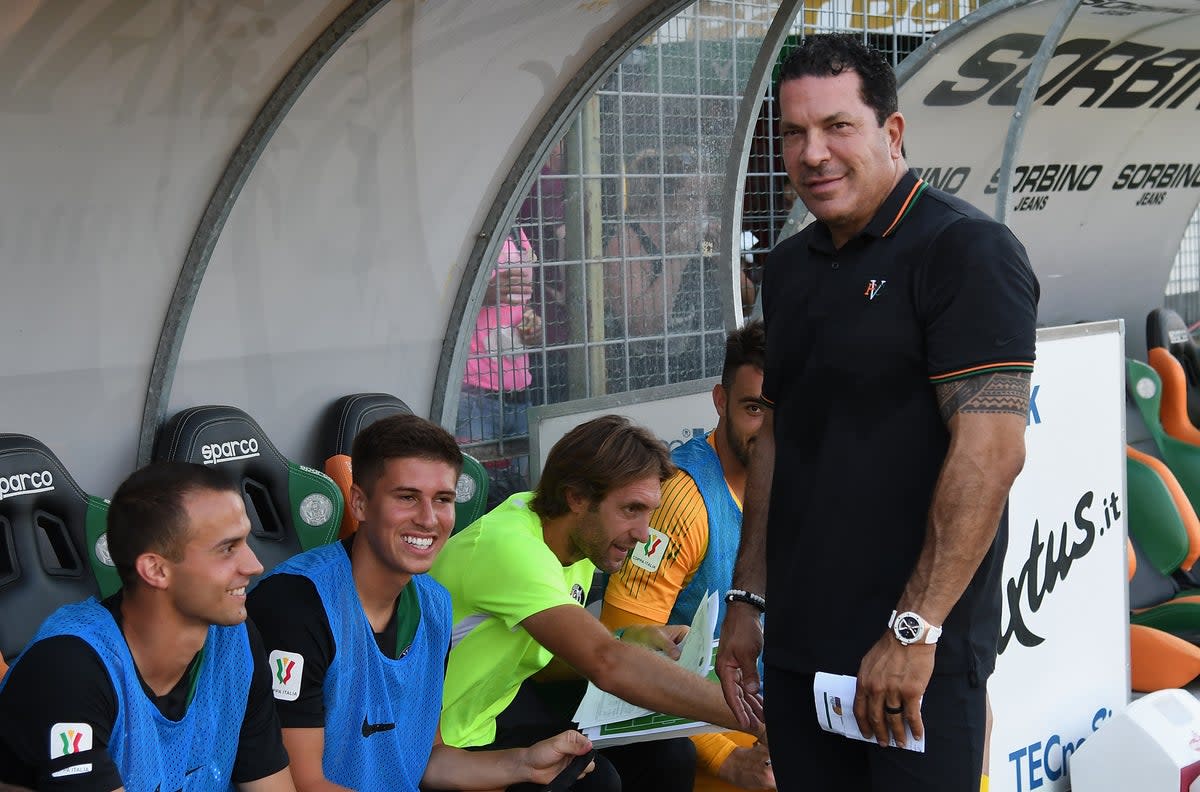 Venezia FC President Joe Tacopina looks on before the TIM Cup Match between Venezia and Catania at Stadio Pierluigi Penzo on August 11, 2019 in Venice, Italy (Getty Images)