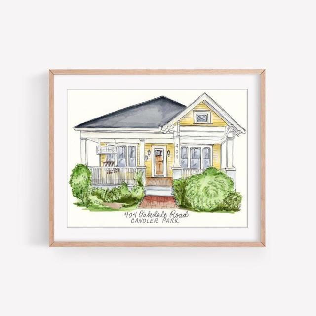 New Home Gifts 🏠, Custom made House Portraits