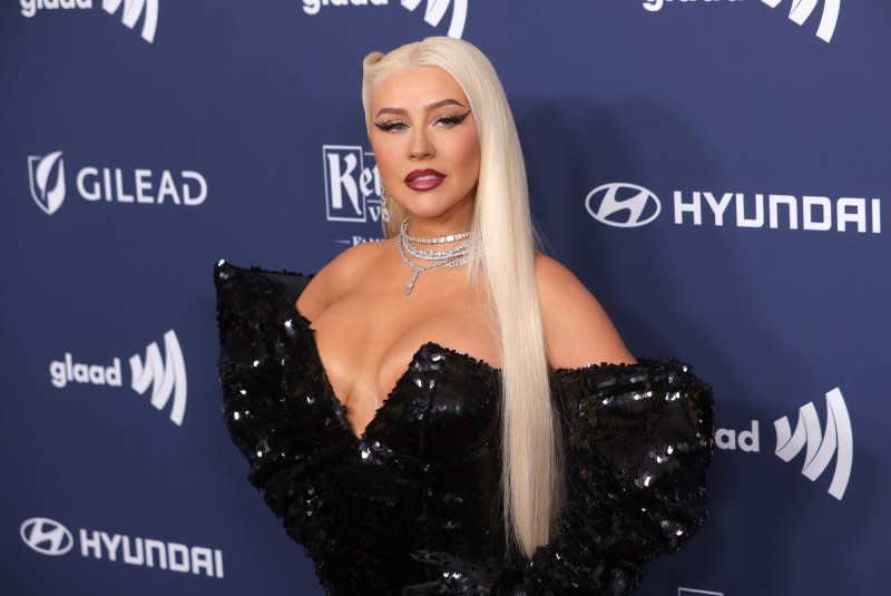 Christina Aguilera attends the GLAAD Media Awards in March. File Photo by Greg Grudt/UPI