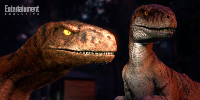 <p>NETFLIX</p> Raptors roam America in 'Jurassic World: Chaos Theory'