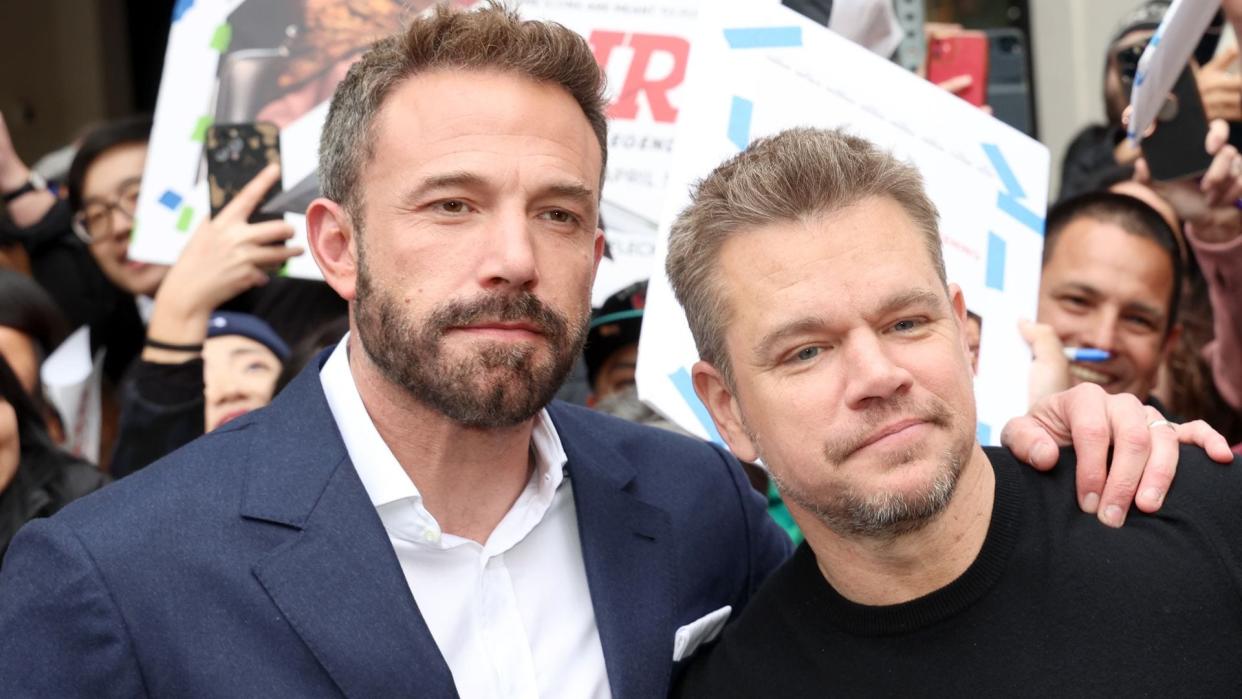 Ben Affleck y Matt Damon en el estreno de 'Air' en Austin en marzo de 2023