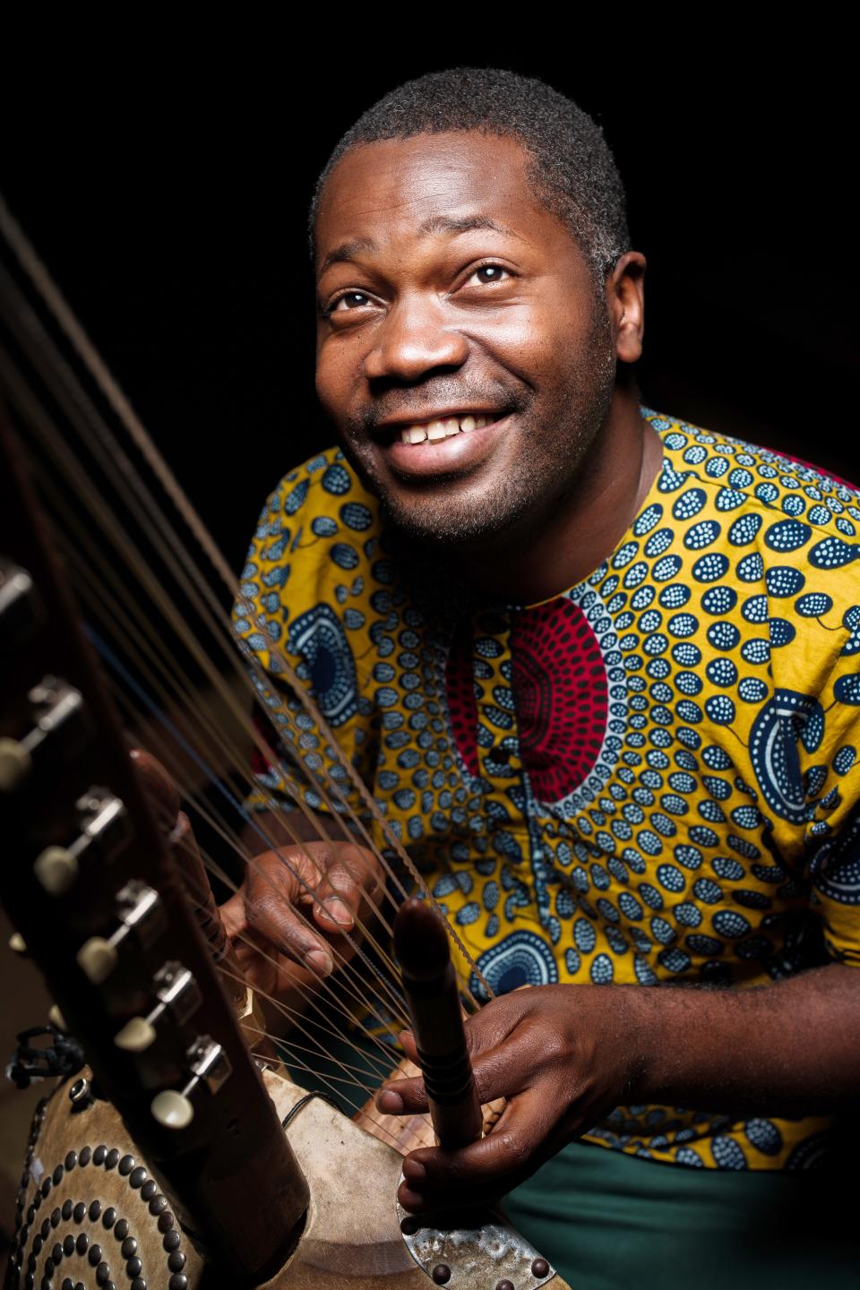 Ugandan musician and educator Chinobay will be the artist in residence for the 2024 Lotus Blossom events in Bloomington. Chinobay will have workshop sessions with area elementary students March 26-29, 2024.