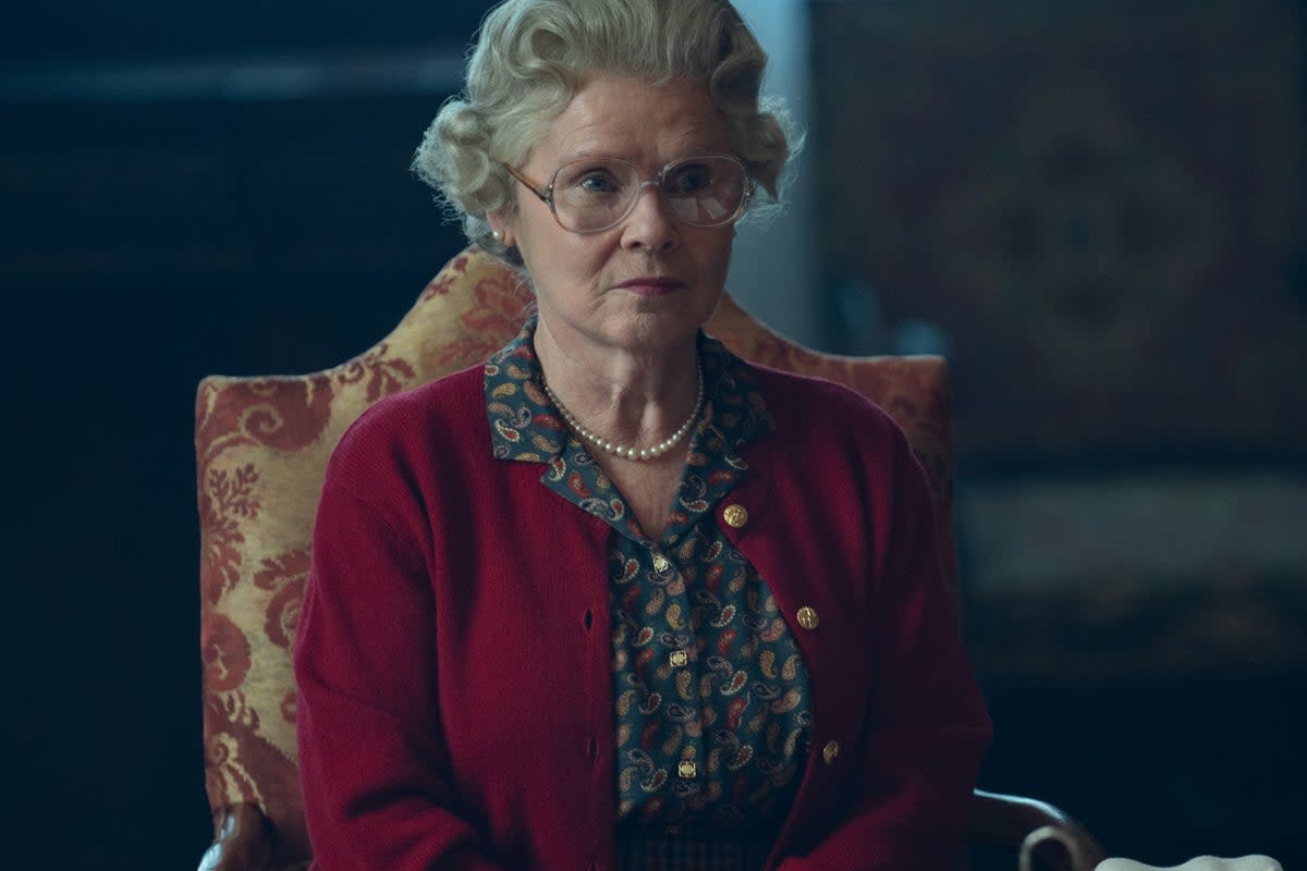 Imelda Staunton as Queen Elizabeth II in The Crown (Justin Downing/Netflix)