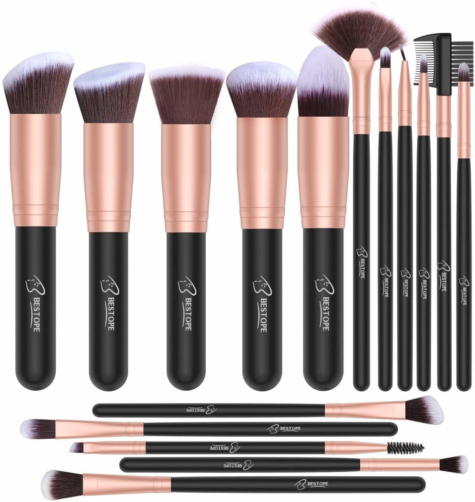 BESTOPE Makeup Brushes 16 PCs Makeup Brush Set