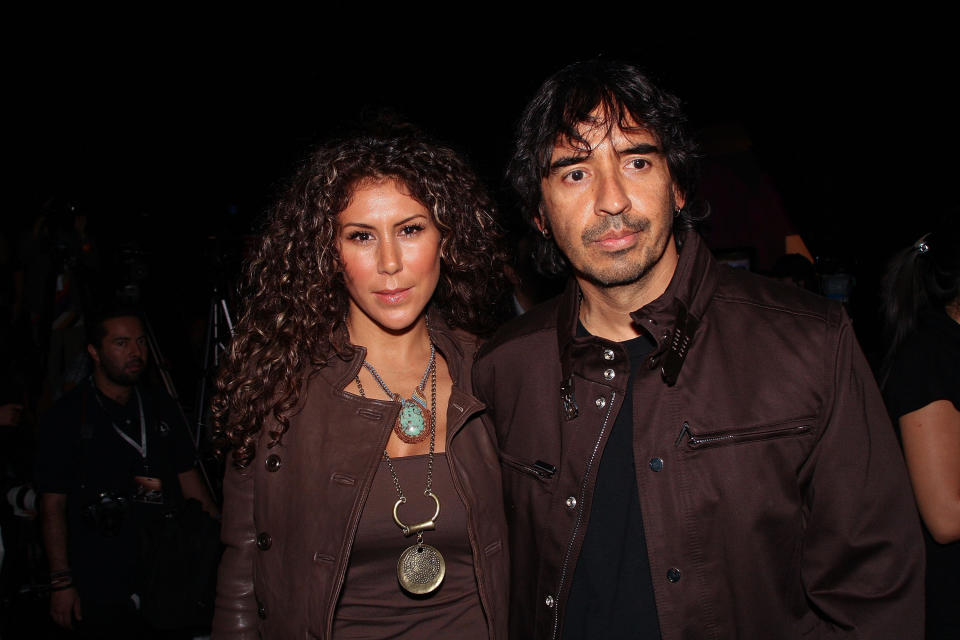 TV personality Vica Andrade and her husband TV producer Guillermo Del Bosque attends the Mercedes-Benz Fashion Mexico Autumn/Winter 2009 at Antara Polanco Fashion Hall on May 22, 2009 in Mexico City, Mexico. (Photo by Victor Chavez/WireImage)