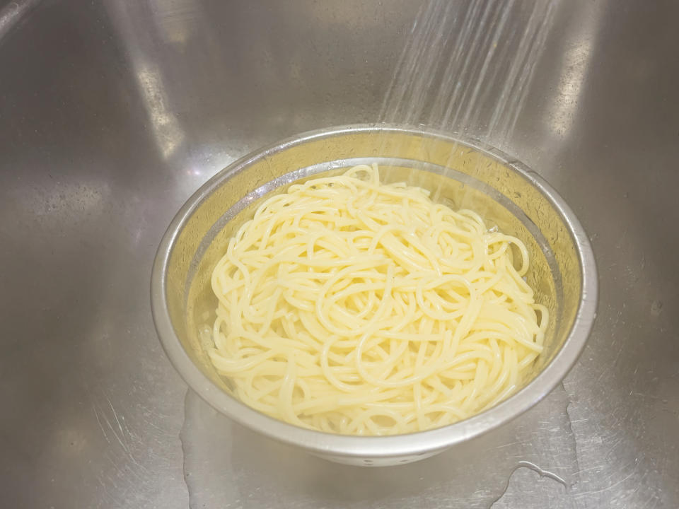 spaghetti in a bowl