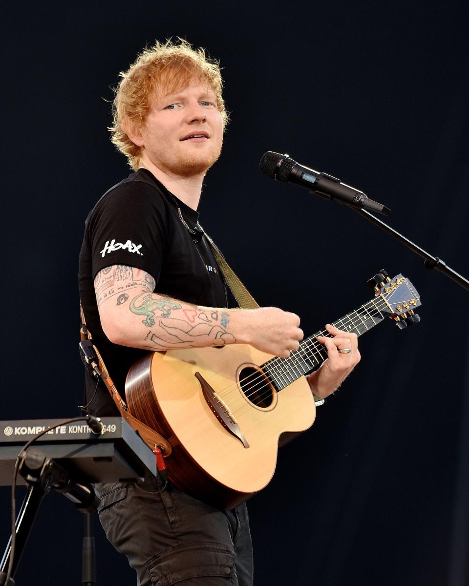 Ed Sheeran at Acrisure Stadium.