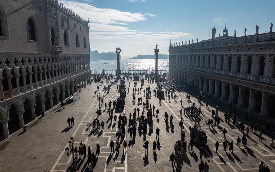 St. Mark's Square, where Luisa would walk her pet cheetah