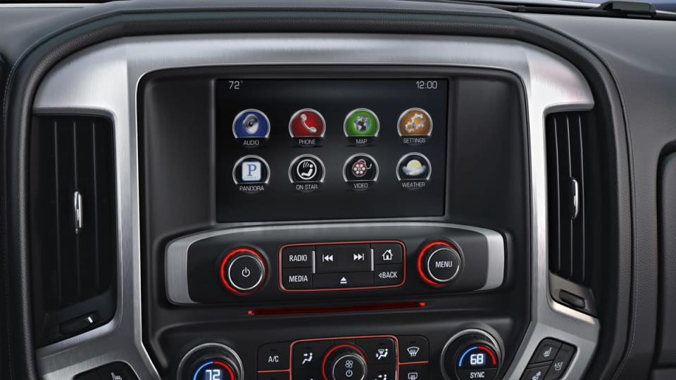 In-dash touch screen