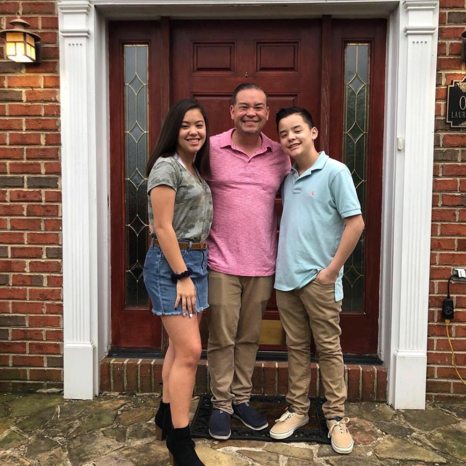 Jon Gosselin with his daughter Hannah and son Collin. jongosselin1/Instagram