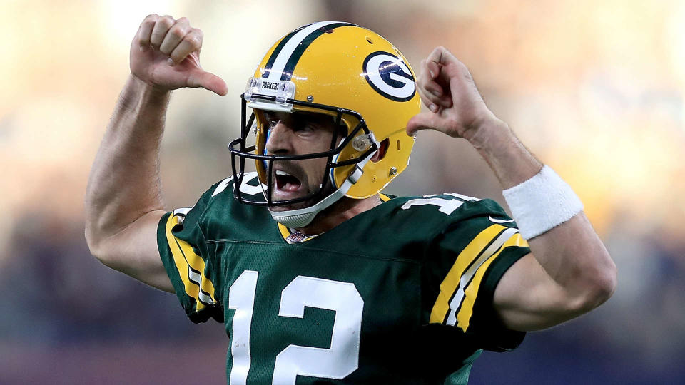 Aaron Rodgers did it again in Dallas. (AP)