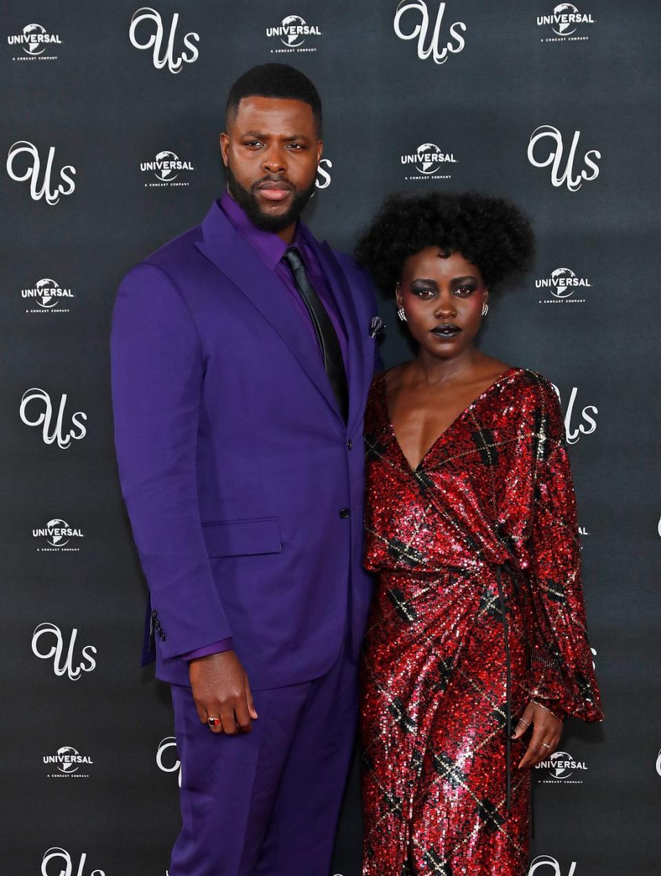 Winston Duke and Lupita Nyong'o