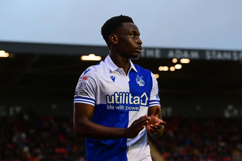 Kamil Conteh was one of two players Bristol Rovers paid a fee for over the past two transfer windows -Credit:Tom Sandberg/PPAUK