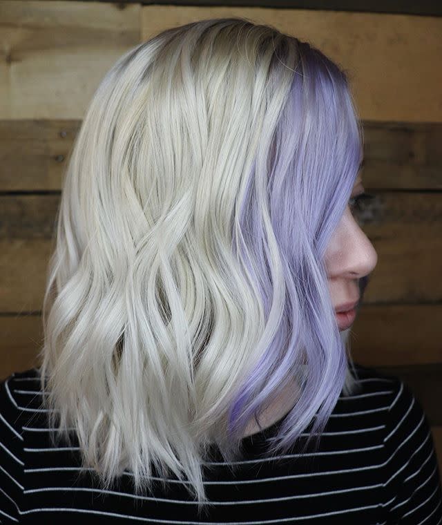 20) This Lavender and Platinum Hair