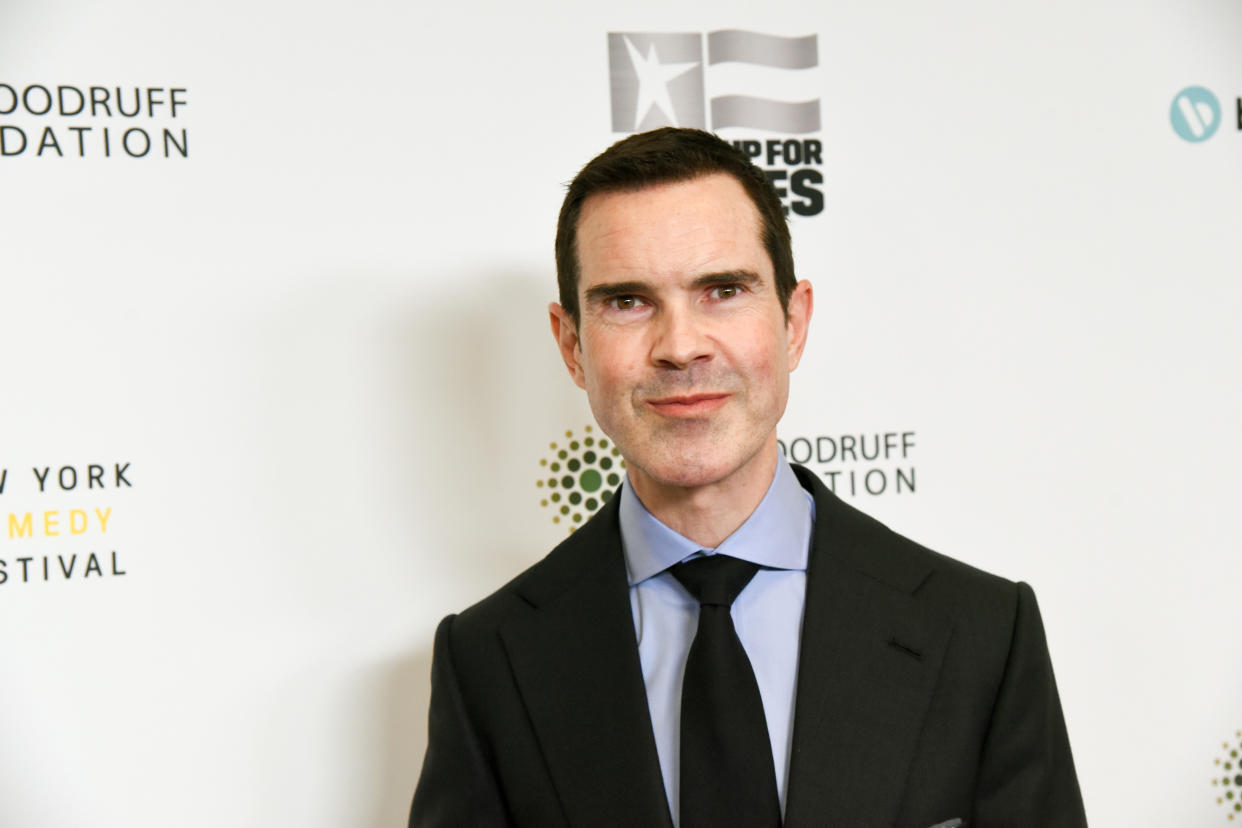 Jimmy Carr, pictured, he has revealed he experienced meningitis as a child. (Getty Images)