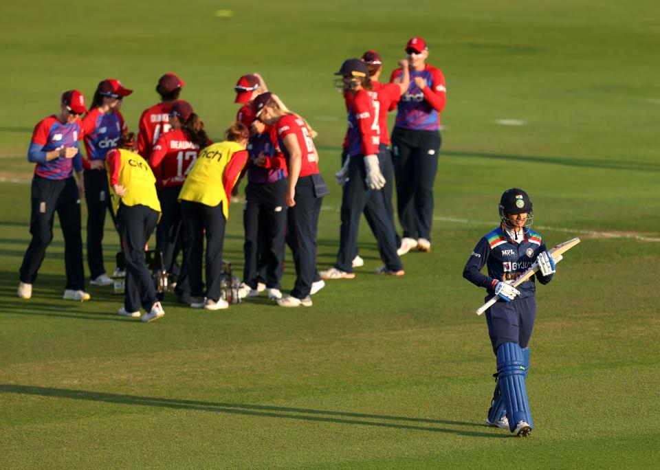 England celebrate a wicket (PA Wire)