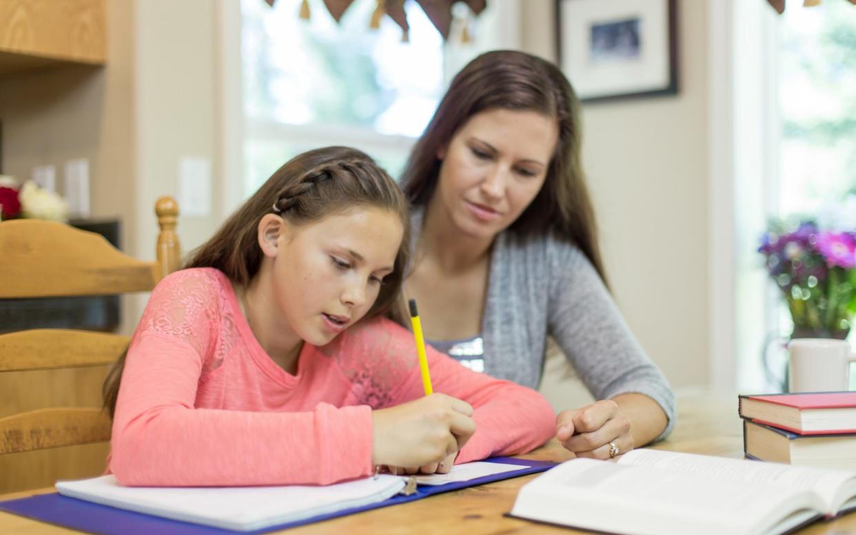 A recent study found parents in Britain spend less time helping with homework than those in almost any other country - Getty Images Contributor