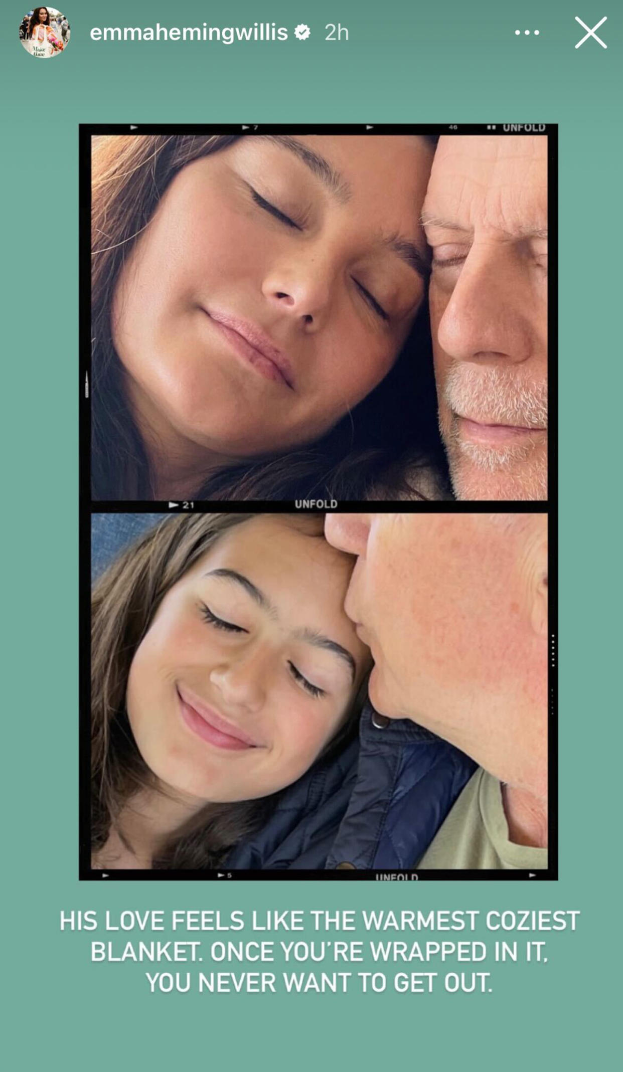 Emma Heming Willis pens a touching sentiment about her husband, Bruce Willis, for Father's Day. (Emma Heming Willis / Instagram)