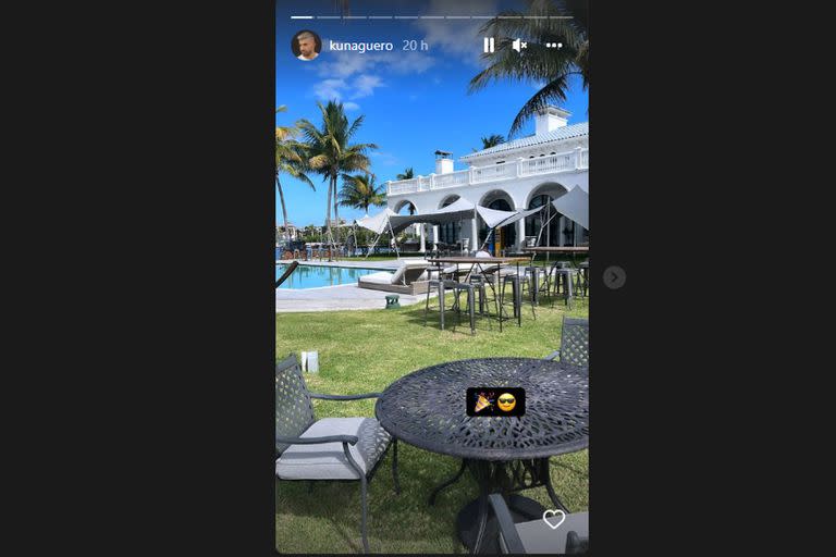 Además, el exfutbolista compartió imágenes en su cuenta de Instagram del espectacular lugar donde festejó sus 34