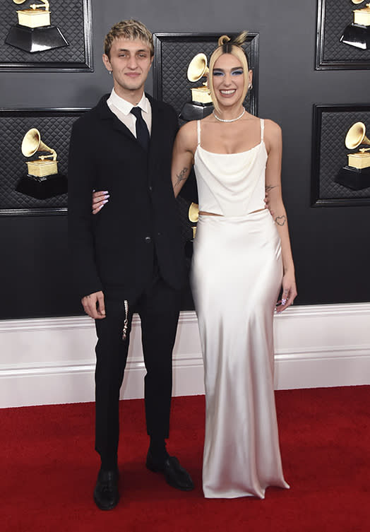 Anwar Hadid and Dua Lipa - Credit: Jordan Strauss/Invision/AP