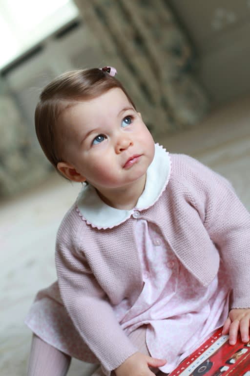 Princess Charlotte of Cambridge is fourth in line to the throne and has only been seen in a few photographs since her birth a year ago