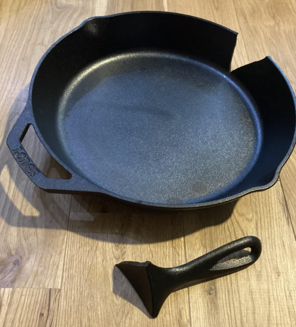 a broken skillet