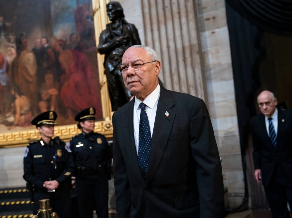 Colin Powell died on Monday  (Getty Images)