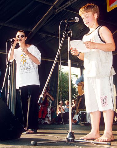 <p>Ken McKay/Shutterstock</p> Sinéad O'Connor and son Shane