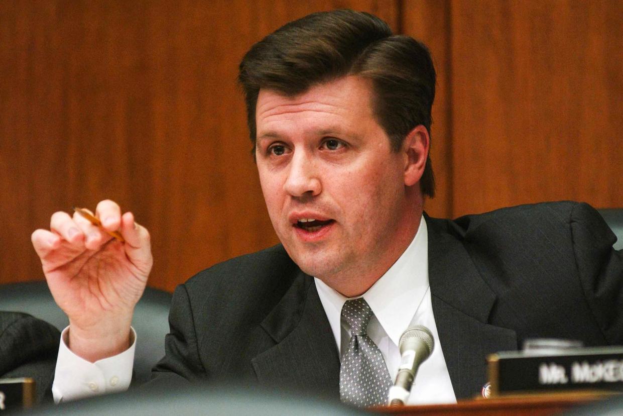 <span>John Hostettler during a House hearing on Capitol Hill in Washington DC in 2003.</span><span>Photograph: Scott J Ferrell/CQ-Roll Call via Getty Images</span>