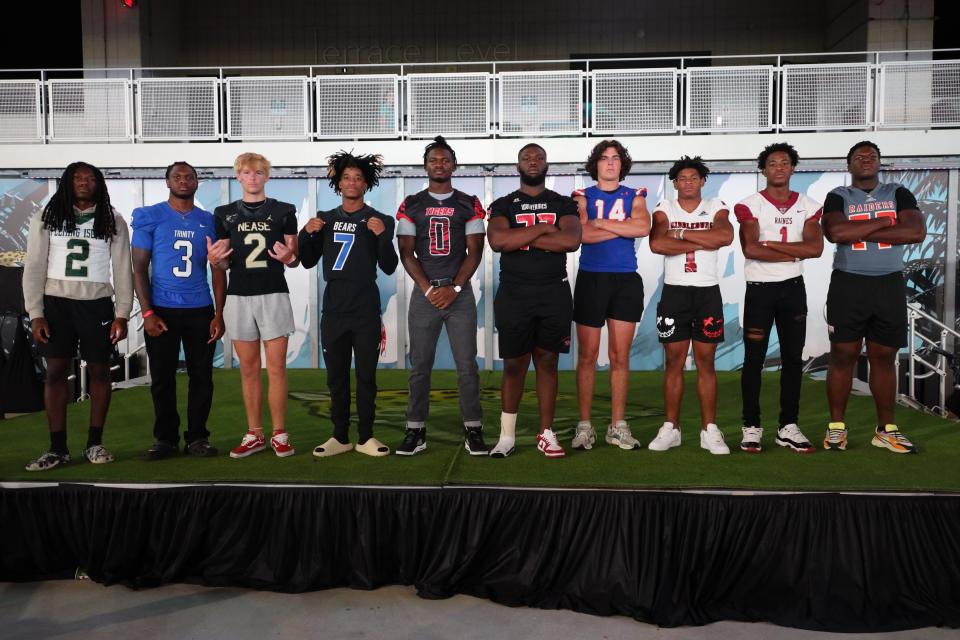 The 43rd Edition of the Florida Times-Union Super 11 was honored at halftime of the Jacksonville Jaguars preseason contest against the Pittsburg Steelers.