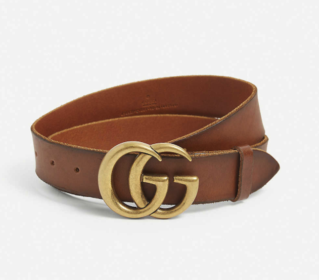 GUCCI Double G leather belt