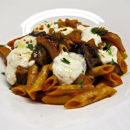 Whole-Wheat Pasta with Charred Tomato Sauce