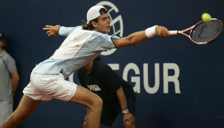 El tenista Juan Martín del Potro en el ATP de Buenos Aires de 2006, su única participación oficial en el torneo durante su carrera.