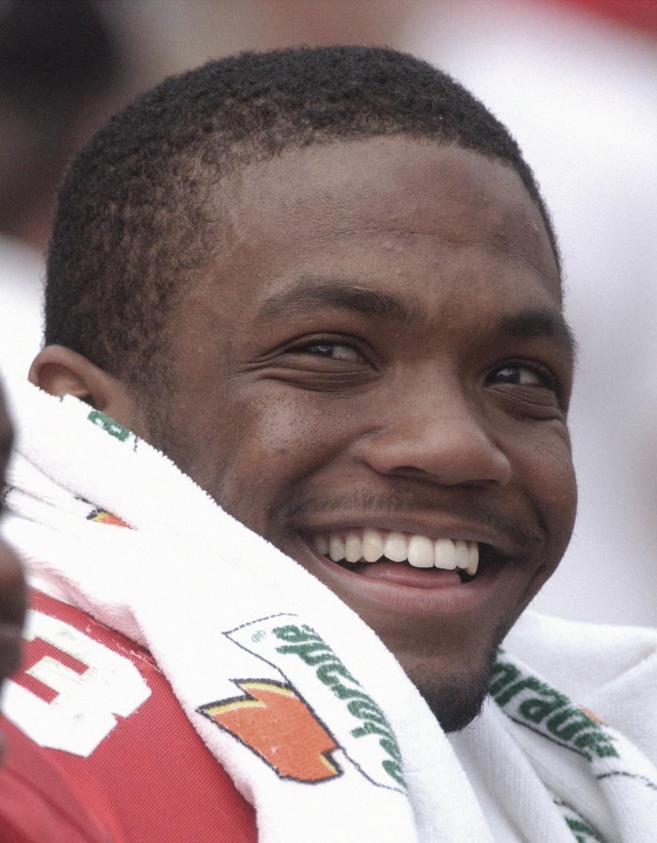 Former Buckeye Maurice Clarett at a home game in 2002.