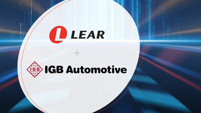 Lear Corporation (NYSE: LEA), a global automotive technology leader in Seating and E-Systems, today announced it has completed its acquisition of I.G. Bauerhin (IGB), further expanding the company&#x002019;s suite of in-vehicle comfort technologies.